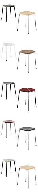 HAY Soft Edge 70 Chair: Modern Design, Comfortable Upholstery 3D model image 2