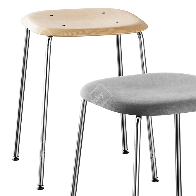 HAY Soft Edge 70 Chair: Modern Design, Comfortable Upholstery 3D model image 4