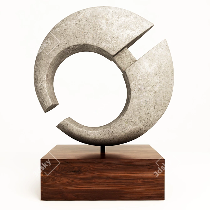 Modern Geometric Sculpture: Reyes 3D model image 1