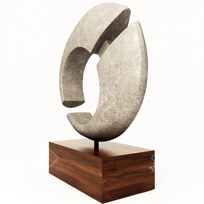 Modern Geometric Sculpture: Reyes 3D model image 2