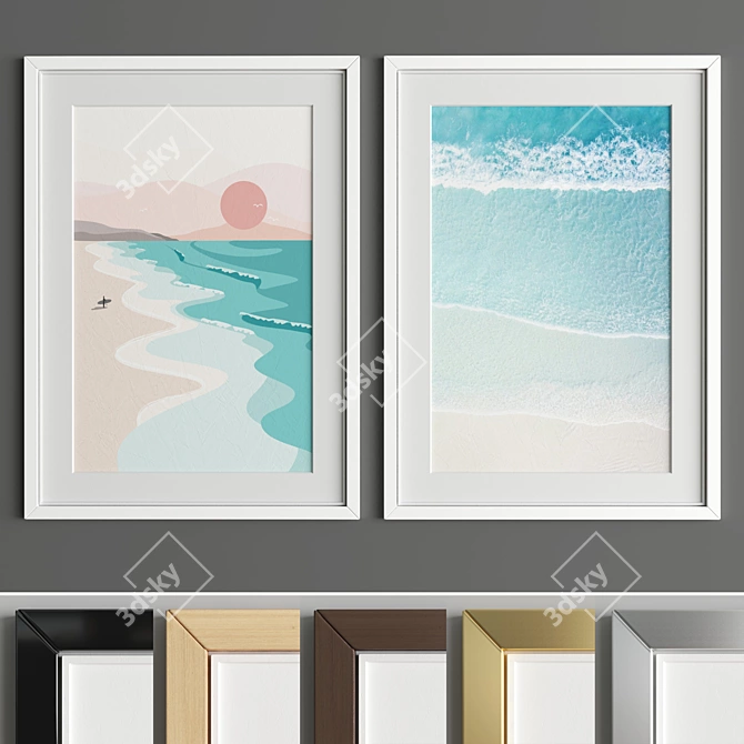 Elegant Art Frame - A50 3D model image 2