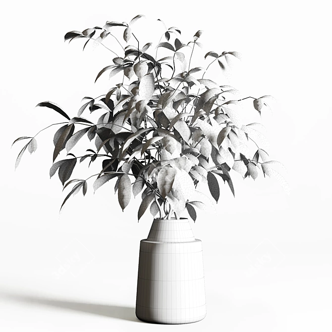 Elegant Flower Bouquet 02 3D model image 2