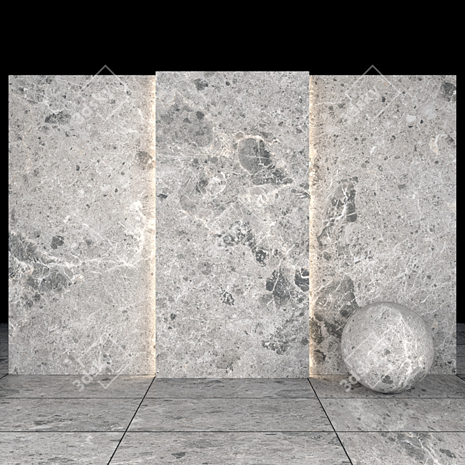 Sarita Gray Stone Texture Set 3D model image 1