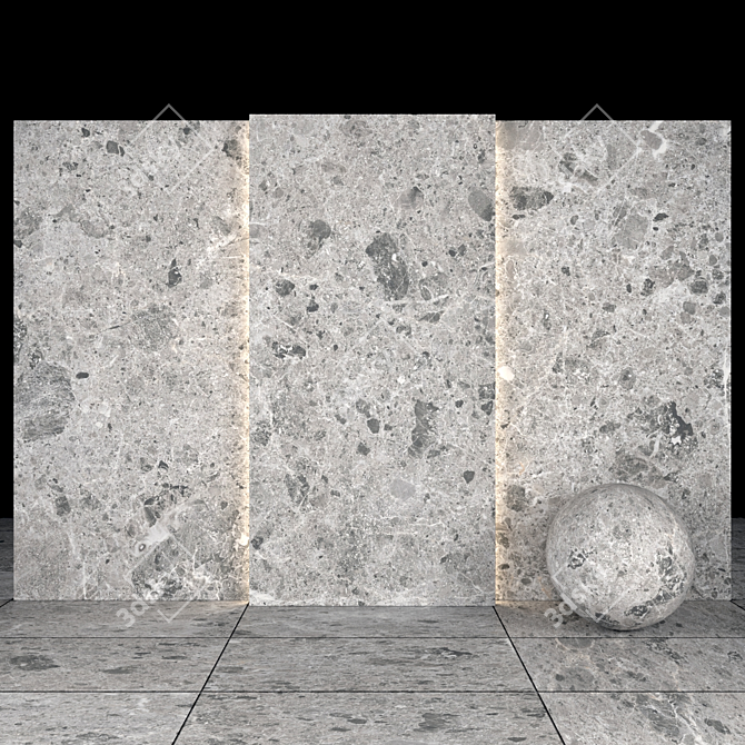 Sarita Gray Stone Texture Set 3D model image 2
