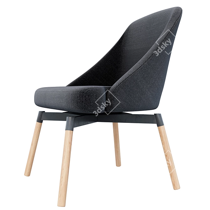 Modern Swivel Chair: Janolof 3D model image 2