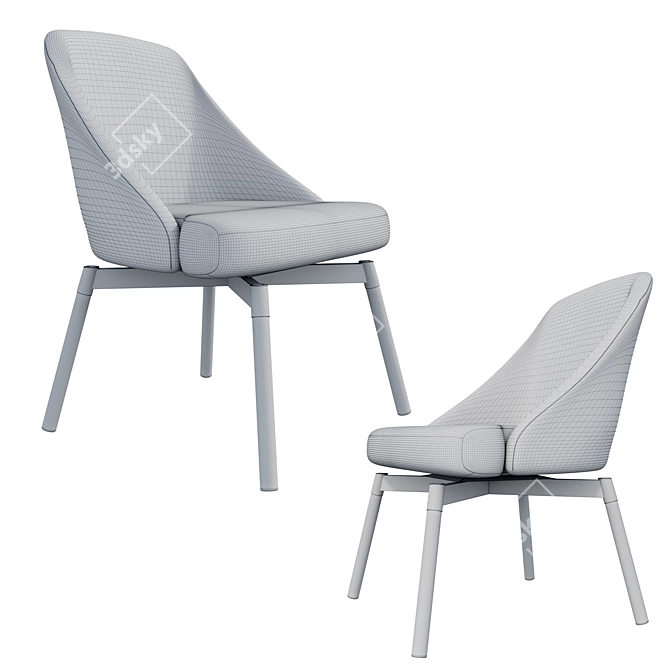Modern Swivel Chair: Janolof 3D model image 3