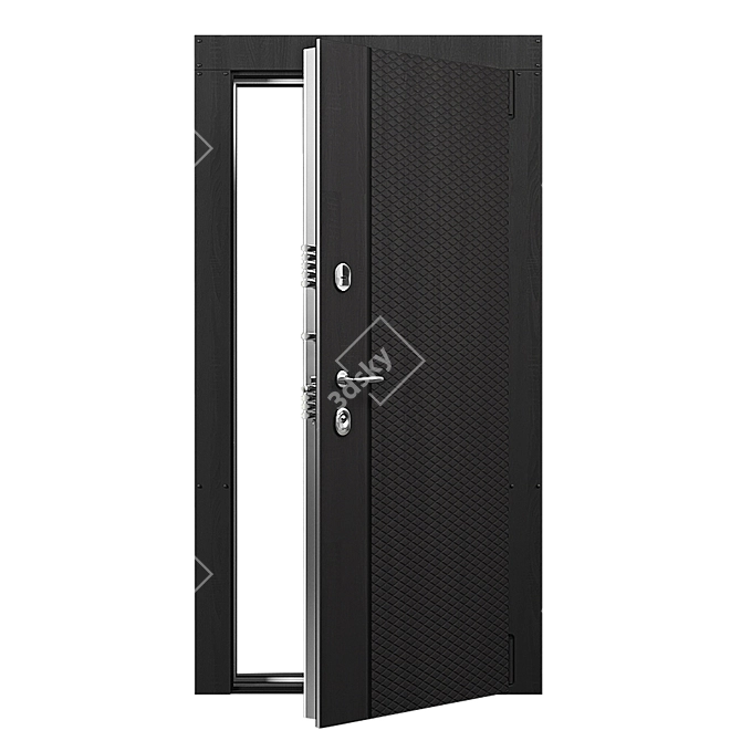 Modern Entry Door 3D model image 2