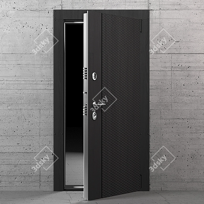 Modern Entry Door 3D model image 3