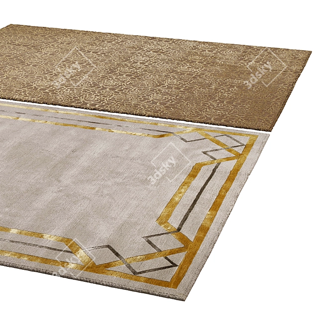 Premium Rug: 3,888 Polys & 4,004 Vets 3D model image 2