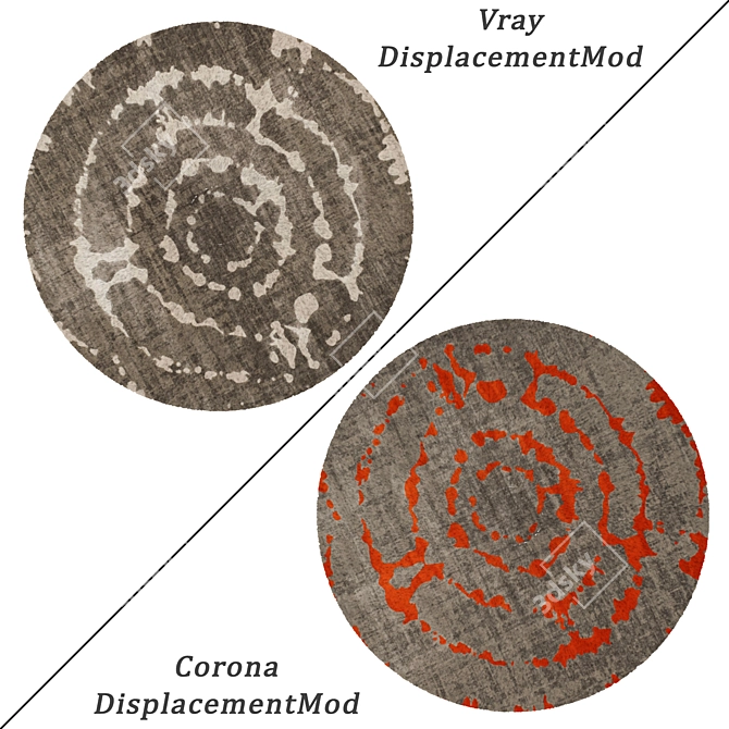 Round Carpets Set - Versatile and Stunning 3D model image 2