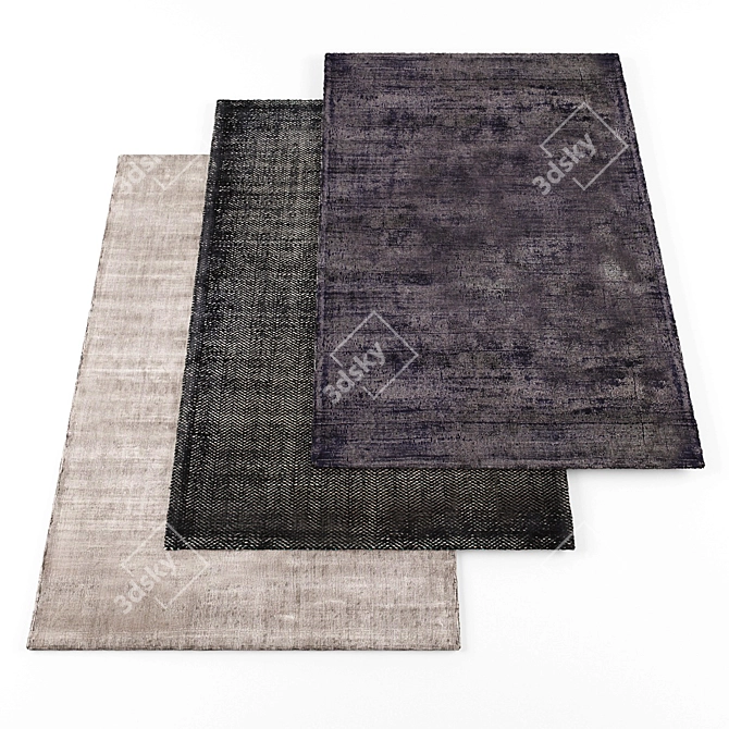 Luxury Carpet Collection: High Resolution, 6 Pieces 3D model image 1