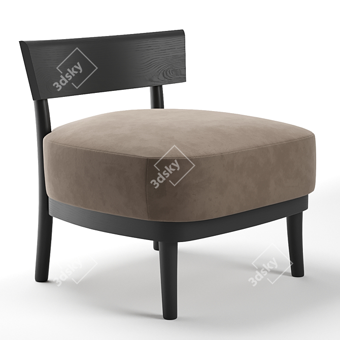 Casamania & Horm CHERISH Lounge Armchair - Small and Stylish 3D model image 1