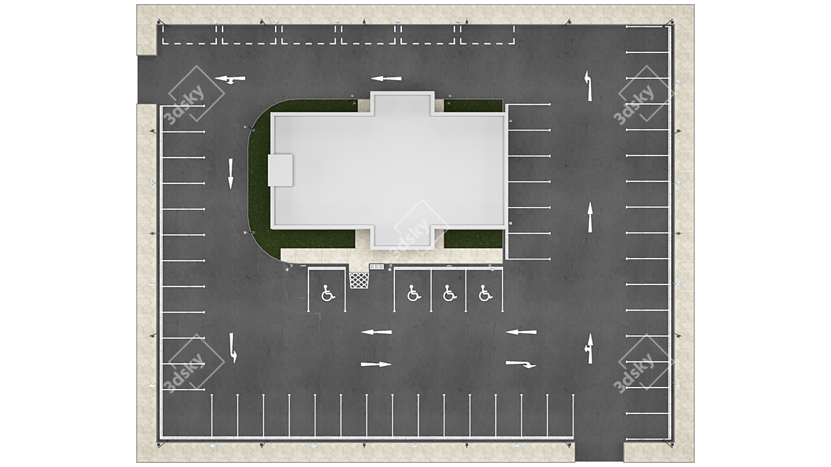 Green Oasis Parking 3D model image 2