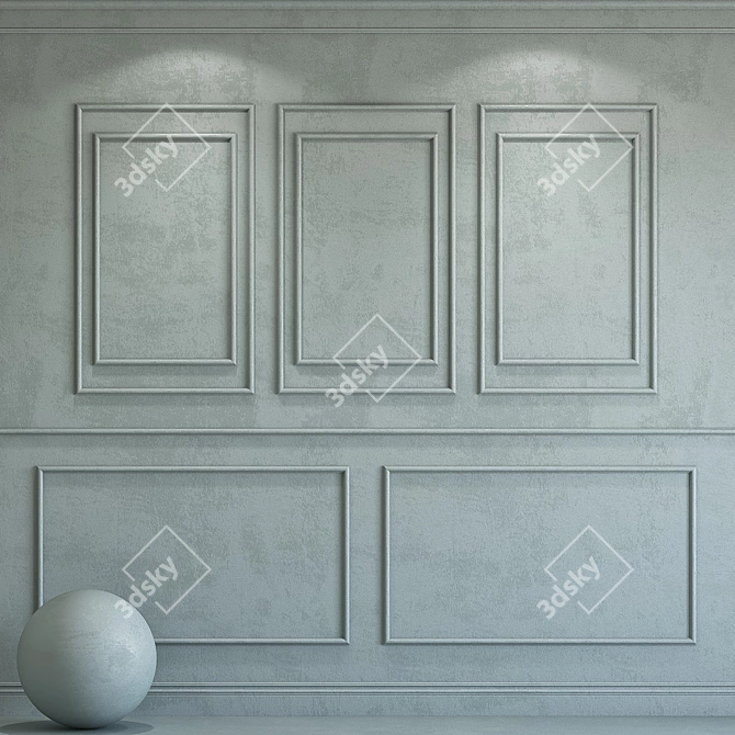 Purian Gray Decorative Plaster 3D model image 1