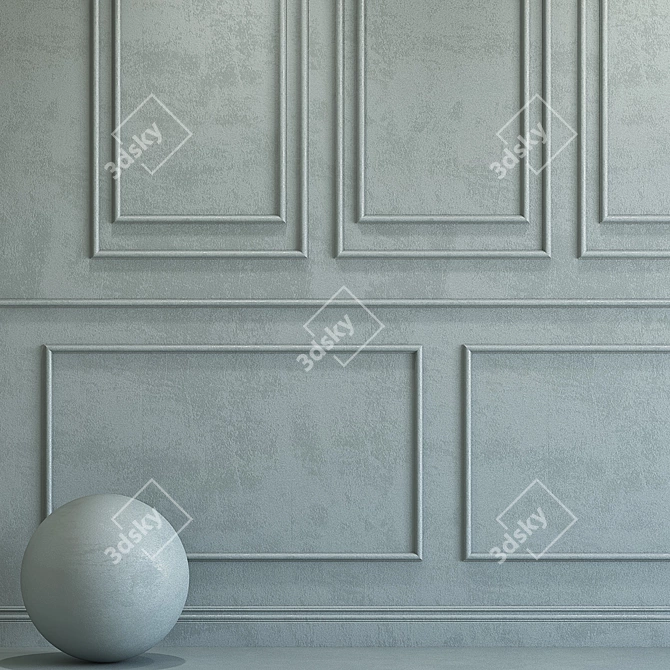 Purian Gray Decorative Plaster 3D model image 2