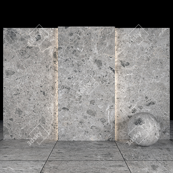 Sarita Gray Stone: High-Quality Texture Pack 3D model image 2