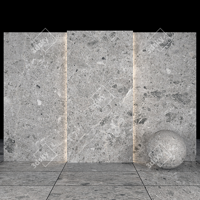 Sarita Gray Stone: High-Quality Texture Pack 3D model image 3