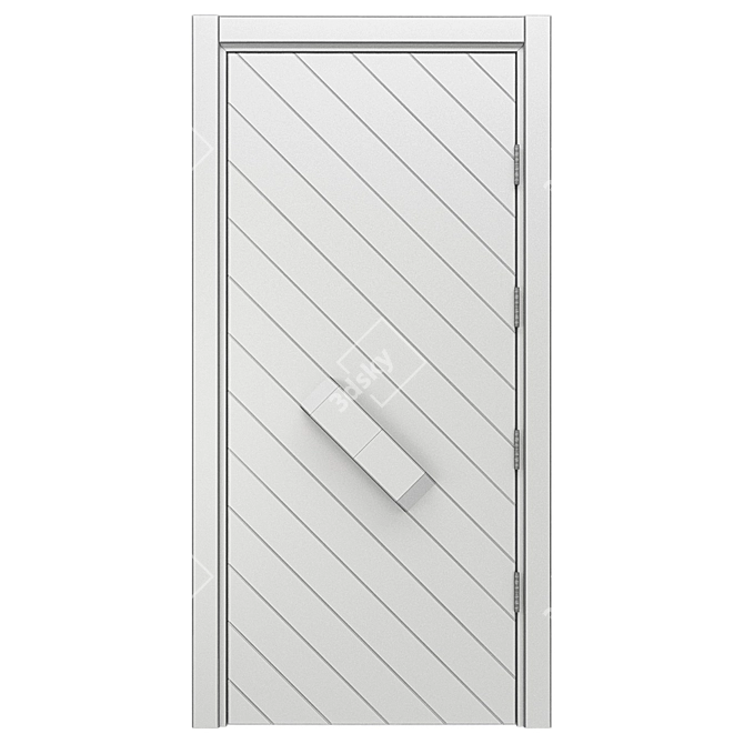 Angular Fusion Door 3D model image 3