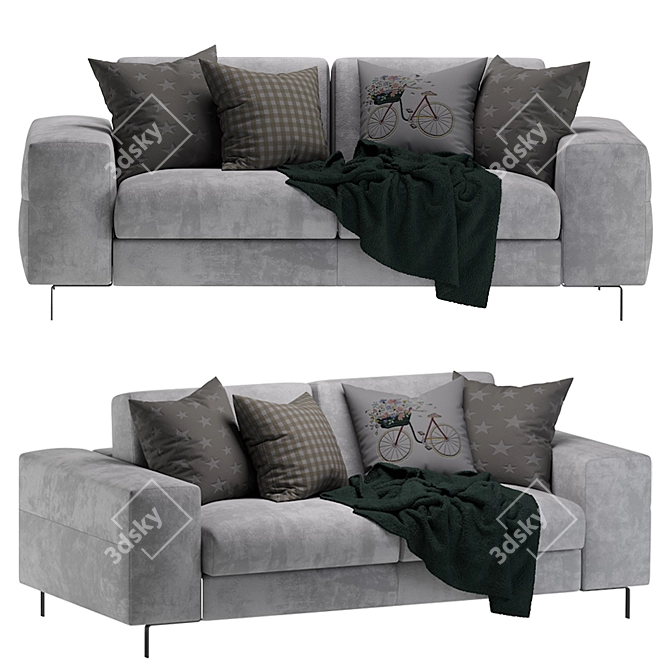 Elegant Life Edition Sofa 3D model image 1