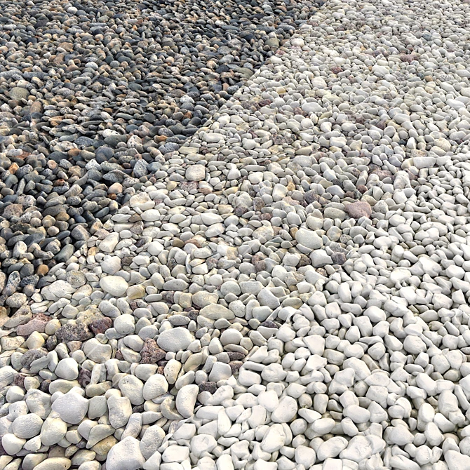 High-Quality Gravel Set for Detailed Rendering 3D model image 1