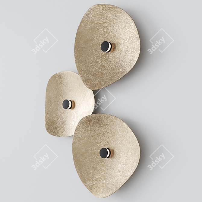 Egoluce Flower Sconce: Modern LED Wall Lamp 3D model image 4