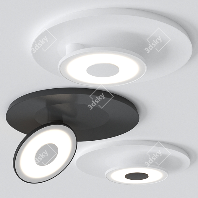 Scotty: Adjustable LED Ceiling Lamp 3D model image 3