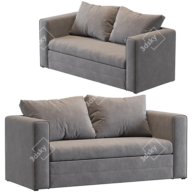 Jysk Skillebekk Sofa - Compact and Stylish Sleep Solution 3D model image 2