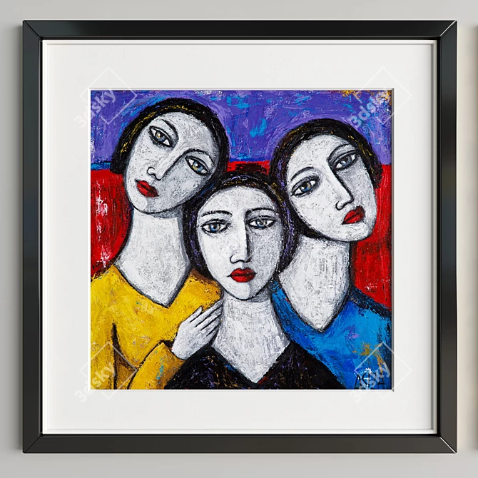 Modern Art Frame Collection 3D model image 4