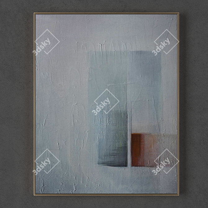 2 Frame Painting Set | 850*645mm Frames | 2400*2400 Pixel Textures 3D model image 2