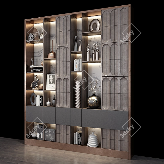 Stylish Storage Solution 3D model image 3