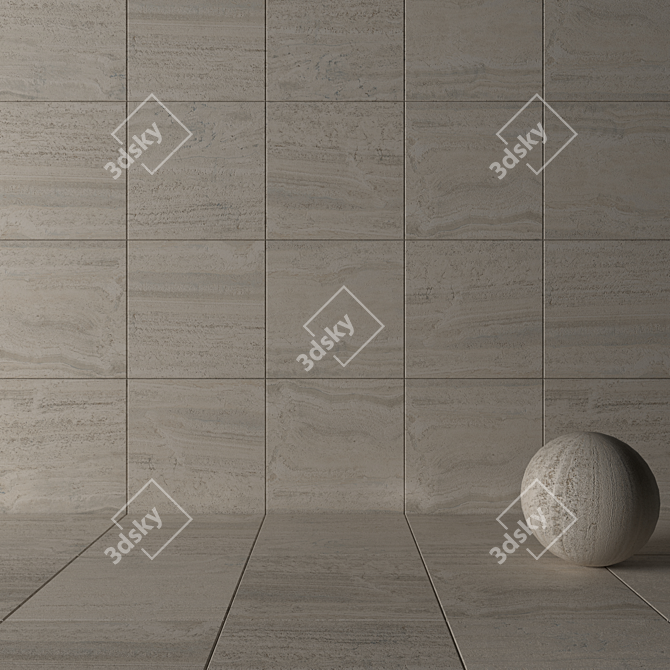 Flaviker Bone Vein 80x80 - Multi-Texture Wall Tiles 3D model image 3