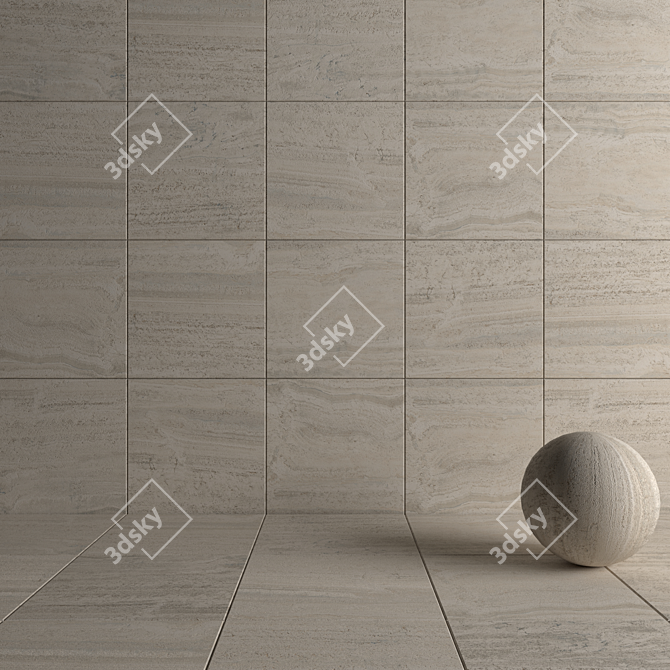 Flaviker Bone Vein 80x80 - Multi-Texture Wall Tiles 3D model image 4