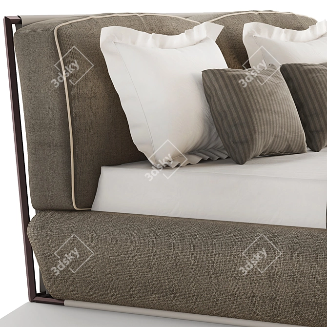 Giorgetti Adam Double Bed: Italian Elegance Comes Home 3D model image 2