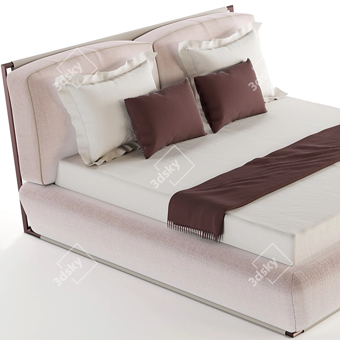 Giorgetti Adam Double Bed: Italian Elegance Comes Home 3D model image 4