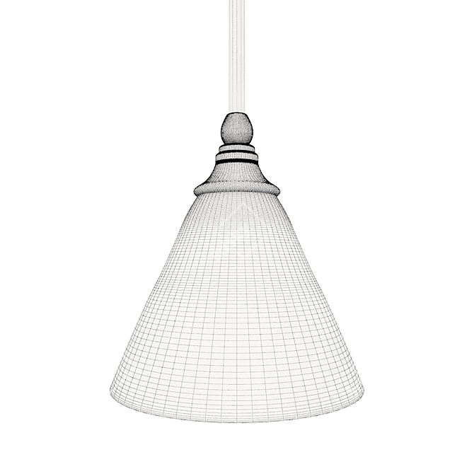 Elegant Ratchford Cone Pendant 3D model image 4