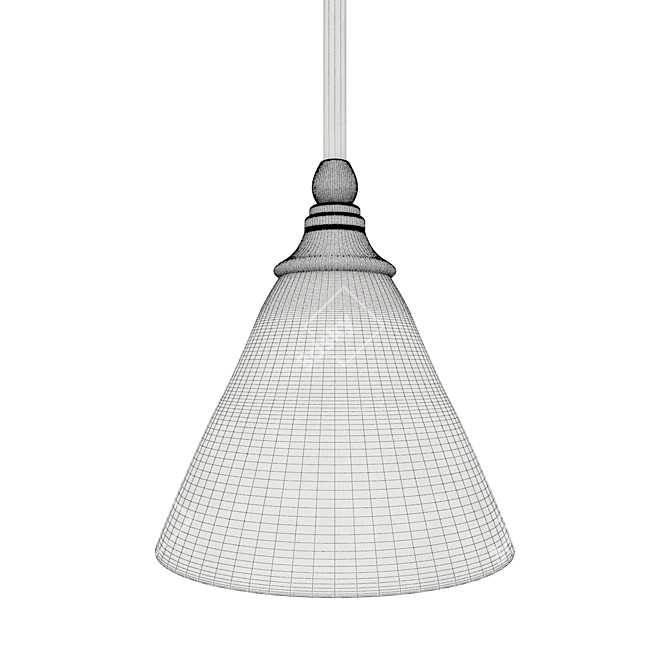 Elegant Ratchford Cone Pendant 3D model image 6