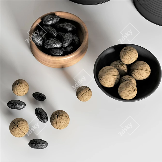 Elegant Kitchen Decor Set 3D model image 6