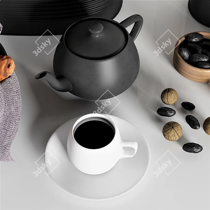 Elegant Kitchen Decor Set 3D model image 7