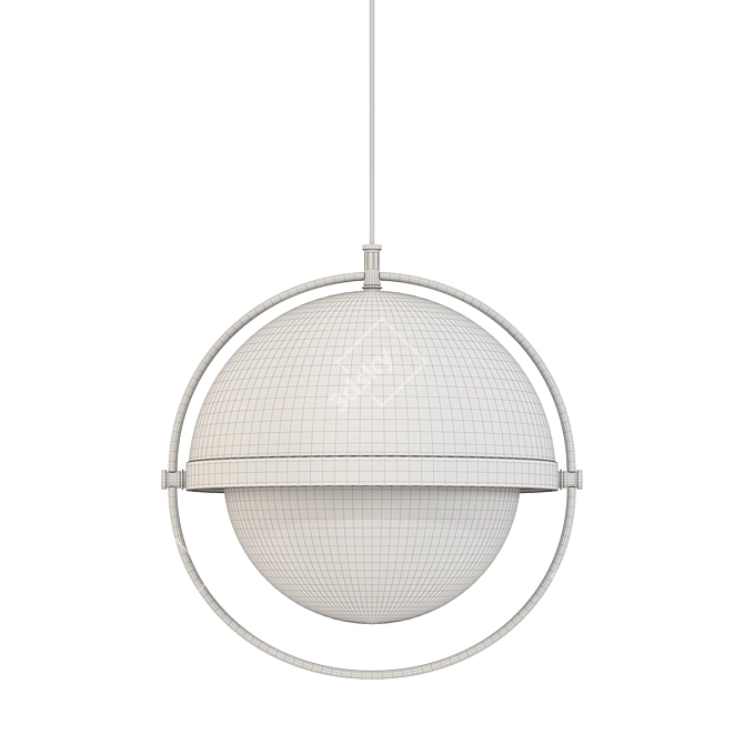 Sleek Pendant Light: Modern Elegance 3D model image 3