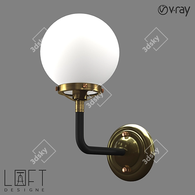 LoftDesigne 690 Wall Lamp 3D model image 1