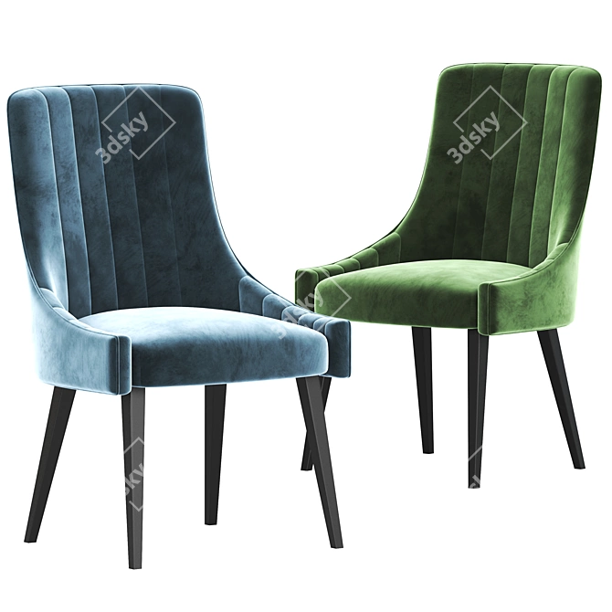 Elegant Juliette Dining Chair 3D model image 1