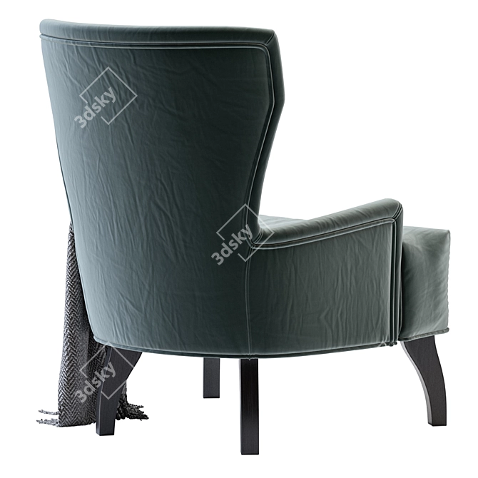 Kano Velvet Armchair: Luxurious and Stylish 3D model image 4