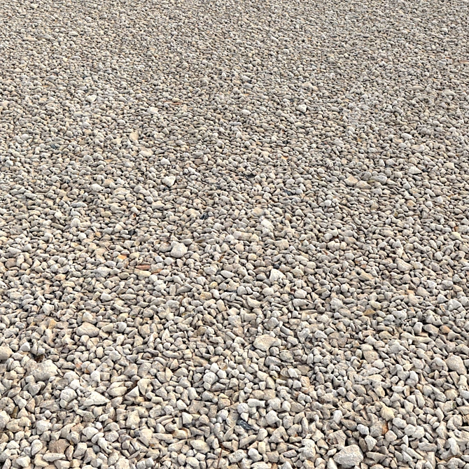 Premium Gravel Set: High-Quality Textures & Multiple Options 3D model image 4