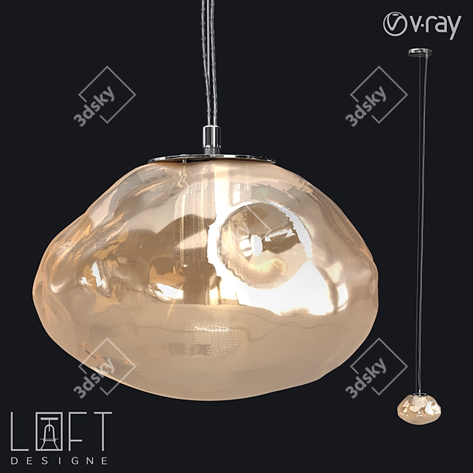 Industrial Pendant Light LoftDesigne 4763 Model 3D model image 1