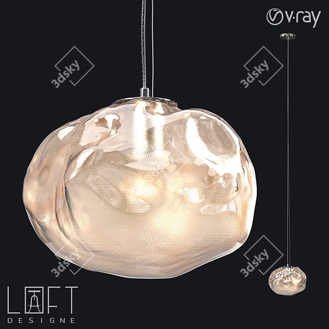 Industrial Pendant Light - LoftDesigne 4764 3D model image 1