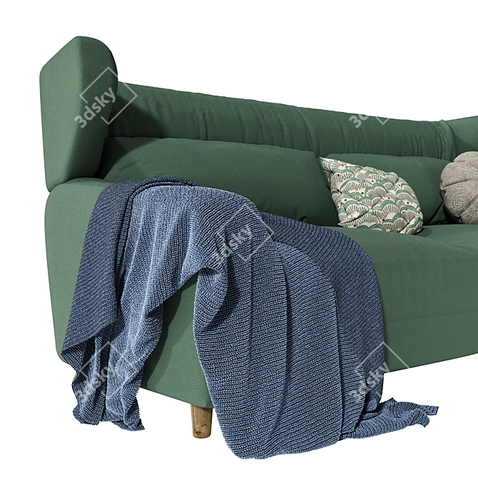 Modern Sancal FOLK Sofa 3D model image 3