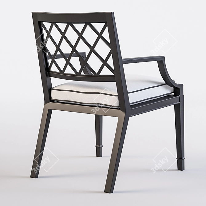 Elegant Outdoor Paladium Chair - Stylish Comfort for Your Space 3D model image 3