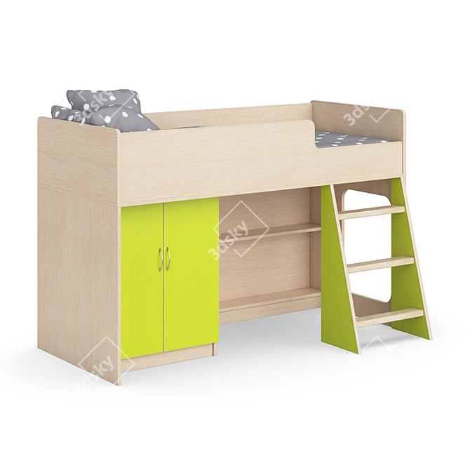 Modular Kids Bed | Legenda K34 3D model image 1