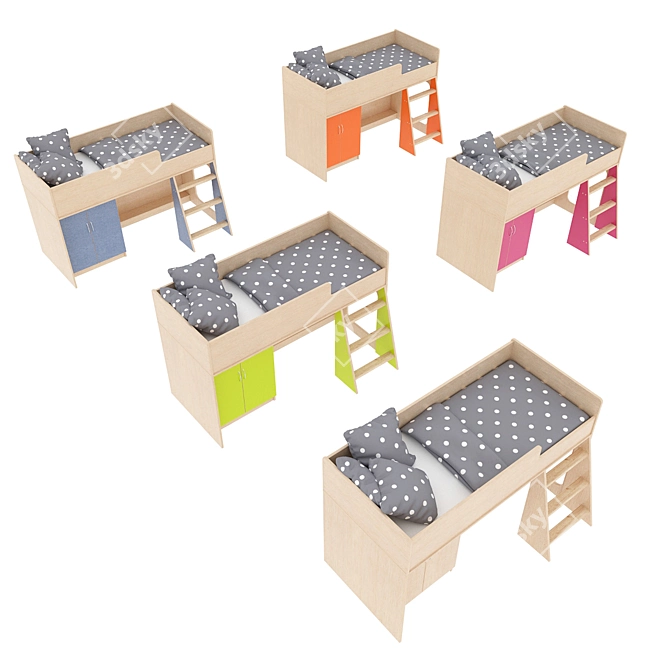 Modular Kids Bed | Legenda K34 3D model image 3