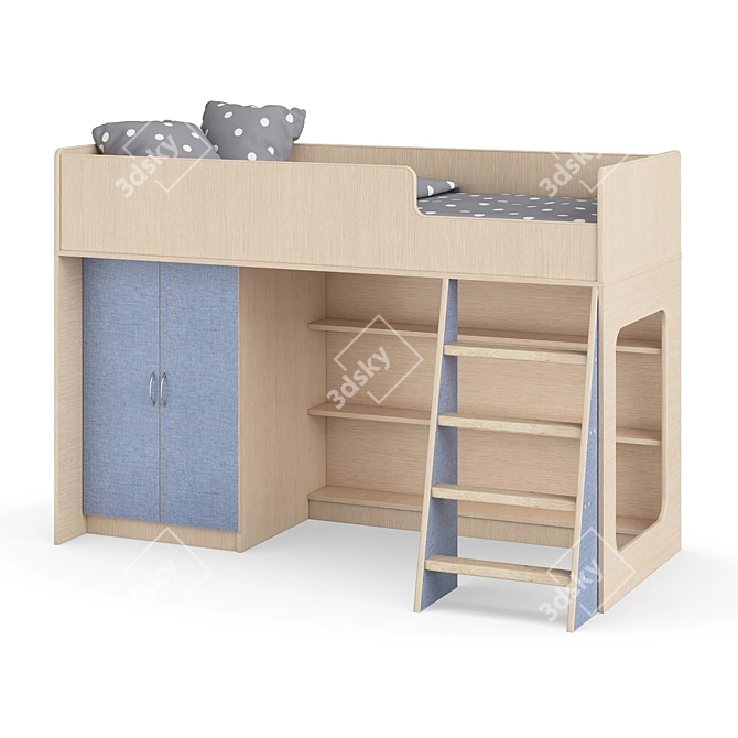 Legenda K36 Kids Modular Bed 3D model image 2